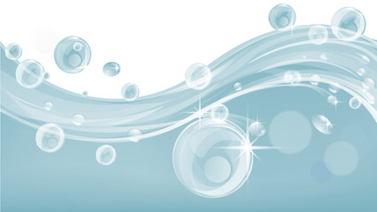 A water splash or soap border frame bubble background