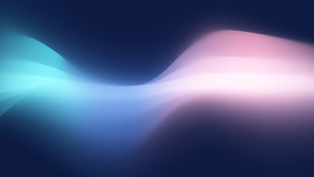 Abstract 3d Wave Aurora Technology Wallpaper Background With Blurred Gradient Texture Vector. Fluid Gradient Background Vector. Modern Wallpaper Design For Social Media, Idol Poster, Banner, Flyer.