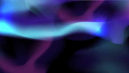 Blurred fluid liquid aurora gradient background with modern abstract technology futuristic neon hologram color patterns. Templates for brochure, poster, banner, flyer and card. Vector illustration.