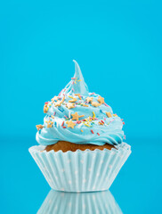 Blue cupcake