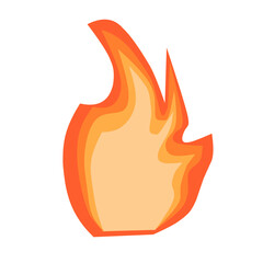 Flat fire flame illustration