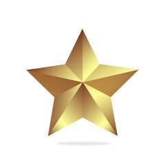gold star elegant christmas decoration