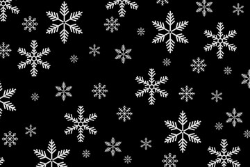Happy Holidays! Black and white illustration with holiday decoration