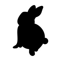 Fototapeta premium Silhouette of a rabbit
