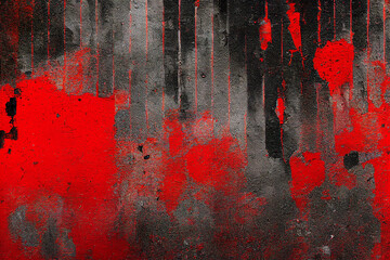 abstract dark old wall background red Old grunge textures with scratches and cracks.
