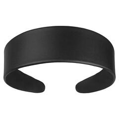 black headband isolated on white background