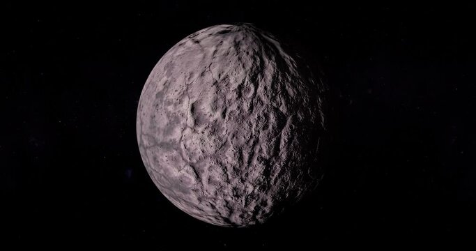 225088 Gonggong dwarf planet complet rotation. Loop
