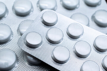 pills scattered, medical pills. anxieties