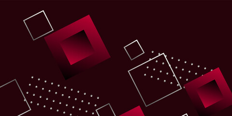 Modern red geometry background