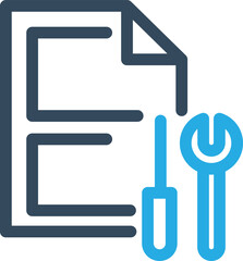 File repair Vector Icon which is suitable for commercial work and easily modify or edit it
