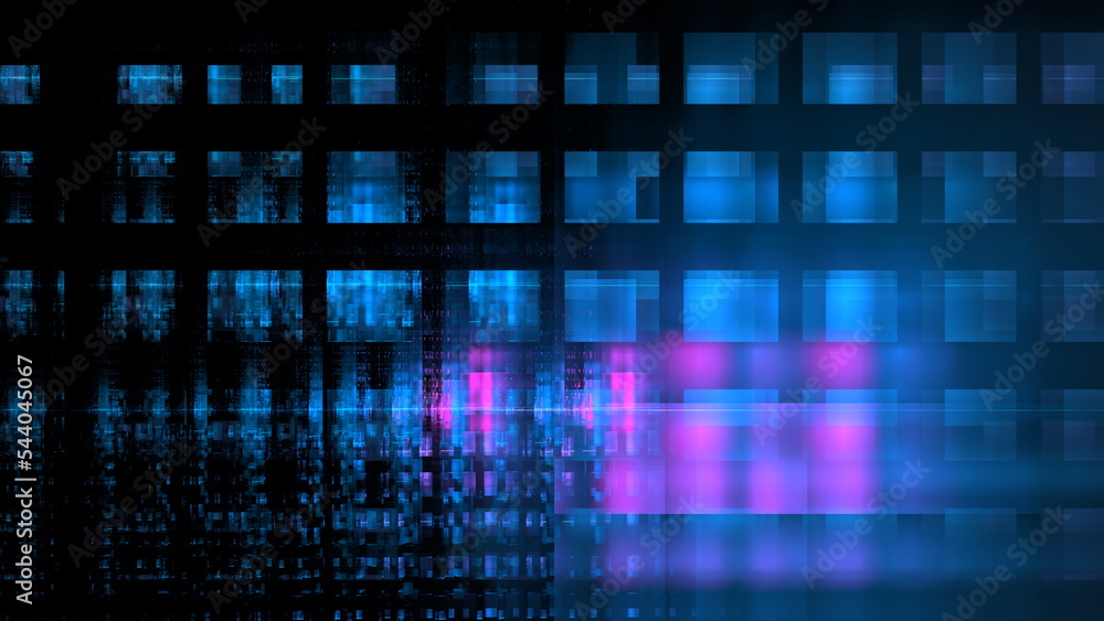 Poster luminous technological abstract background. digital technologies, cloud computing, digital future. 3