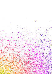 Sparkling scattered multicolor glitter flyer