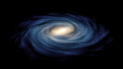 Milky Way galaxy, billions of stars and planets. The Perseus-Pegasus galactic thread, a complex of Whale-Fish superclusters, a local group of galaxies. 3d render