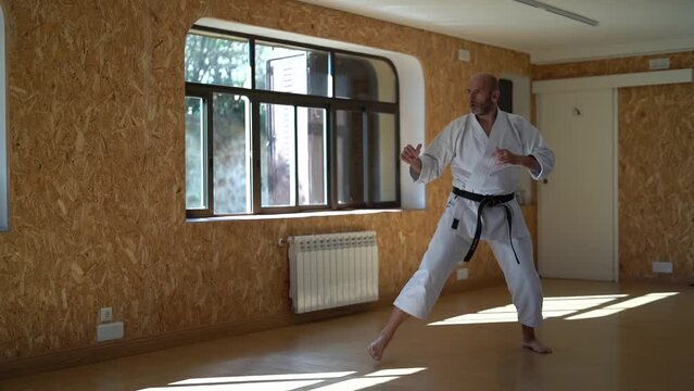 practica de karate por experto en artes marciales