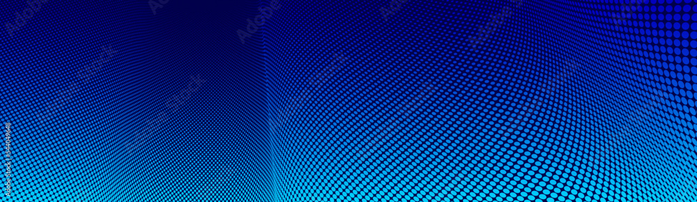 Poster blue lines in 3d perspective vector abstract background, dynamic linear minimal design, wave lied pa