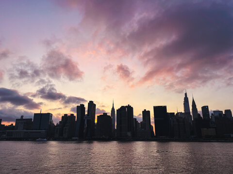 New York City (sunset) Background Image - Aug, 2022