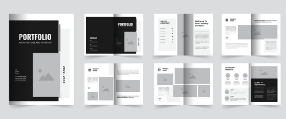 Architecture & Interior  portfolio or portfolio template design