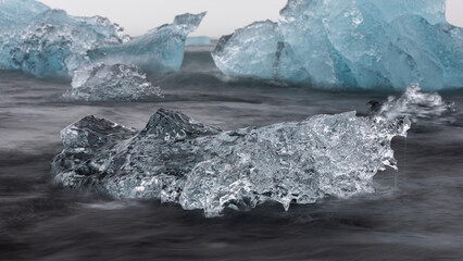 Diamond Beach glacier lagoon Breiðamerkursandur2