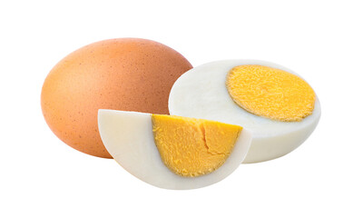 Boiled egg isolated on transparent png