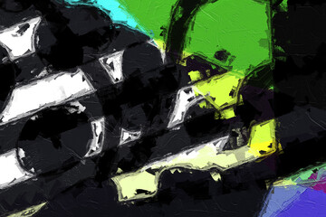 Abstract geometric hand drawn texture