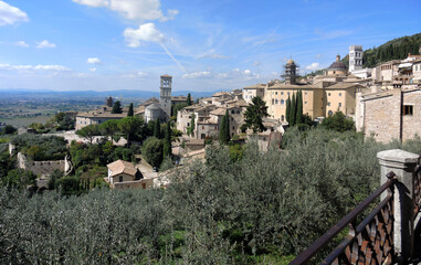 Fototapeta na wymiar Assisi, Basilica di San Francesco d'Assisi