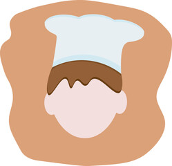 abstract chef's head