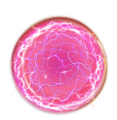 Fototapeta premium Red lightning ball