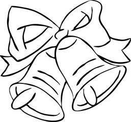 Traditional Christmas and New Year decoration to decorate xmas party celebration. Decorative vector element for poster print, greeting card, promotion banner. Hand drawn illustration. Cartoon drawing.