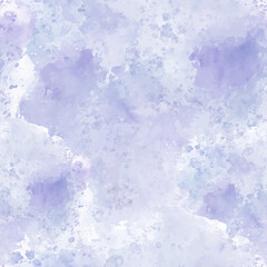 Lilac watercolor splash background . Seamless vector pattern. Hand-drawn. Perfect for wallpaper, wrapping, fabric and textile.