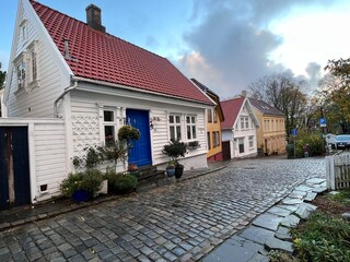 Historical Old Part of Stavanger Norway