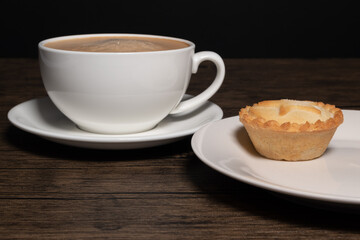 Mince pie with a coffee