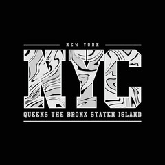 New york city typography vector t shirt design 