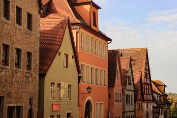 Romantisches Rothenburg o. d. T.; Blick in die Klostergasse
