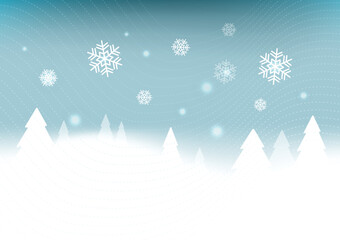 Winter_Snow_Christmas_Tree_Blue_Background