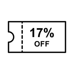 Discount offer icon vector design templates