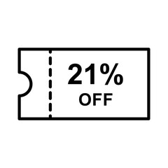 Discount offer icon vector design templates