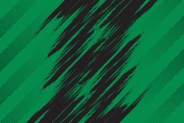 Black and green abstract grunge texture with halftone background