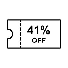 Discount offer icon vector design templates