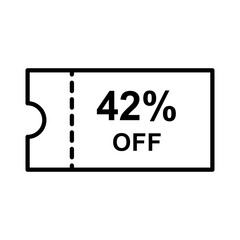 Discount offer icon vector design templates