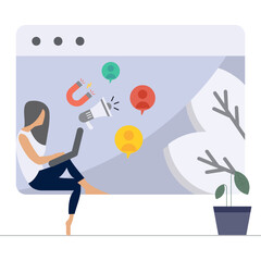 Digital Marketting Illustration