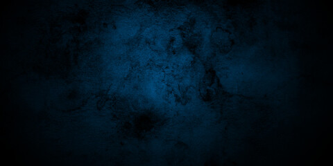 Dark blue stone concrete wall grunge texture and backdrop background anthracite panorama. Panorama dark blue black slate background or texture.	
