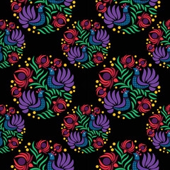 Seamless Hand sketched vector vintage leaves flowers Wild and free. Perfect for textile printing invitations greeting cards blogs wrappers and posters.