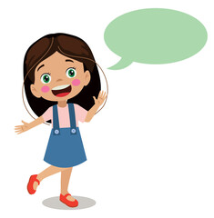 cute boy with speech bubble