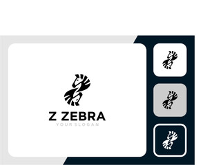 zebra logo design with letter z