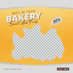 Food Social Media Post and Food Promotion banner Template