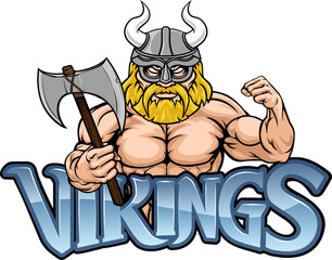 Viking Cartoon Sports Mascot