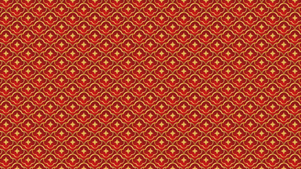 Traditional chinese pattern. Red golden asian luxury ornament.