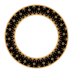 Circular ancient pattern vector illuctration