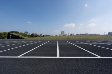 Fototapeta premium parking lot in city