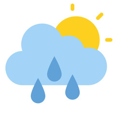 sun weather forecast nature icon